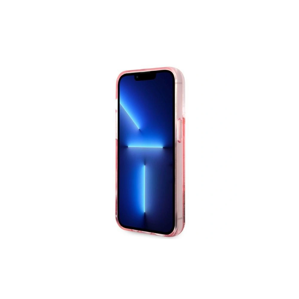 Etui Karl Lagerfeld KLHCP14XLBKLCP Apple iPhone 14 Pro Max różowy/pink hardcase Liquid Glitter Big KL