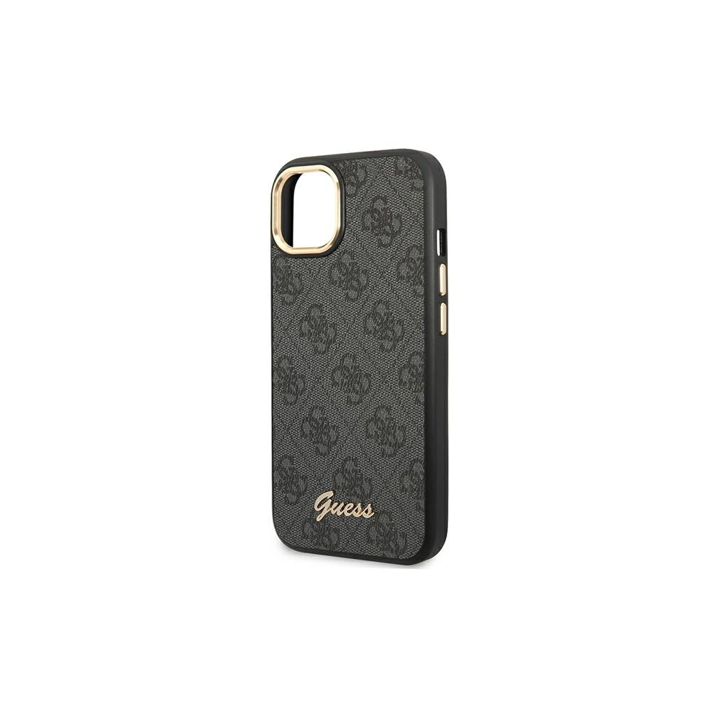 Etui Guess GUHCP14SHG4SHK Apple iPhone 14 czarny/black hard case 4G Vintage Gold Logo