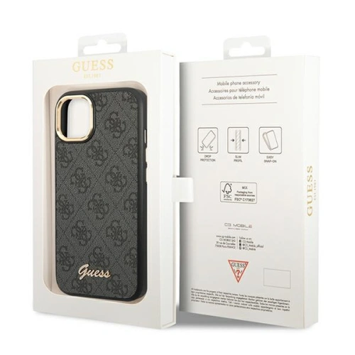 Kup Etui Guess GUHCP14SHG4SHK Apple iPhone 14 černé/black hard case 4G Vintage Gold Logo - GUE2197 - {ean13} - Sklep Home Screen