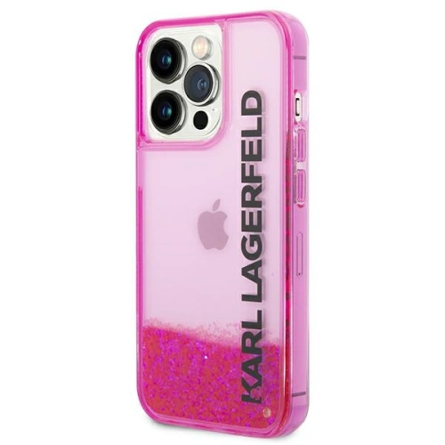 Kup Etui Karl Lagerfeld KLHCP14XLCKVF Apple iPhone 14 Pro Max różowy/pink hardcase Liquid Glitter Elong - KLD1185 - {ean13} - Sklep Home Screen
