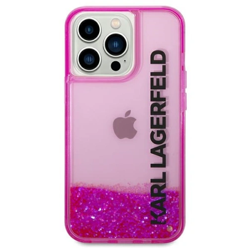 Kup Etui Karl Lagerfeld KLHCP14XLCKVF Apple iPhone 14 Pro Max różowy/pink hardcase Liquid Glitter Elong - KLD1185 - {ean13} - Sklep Home Screen