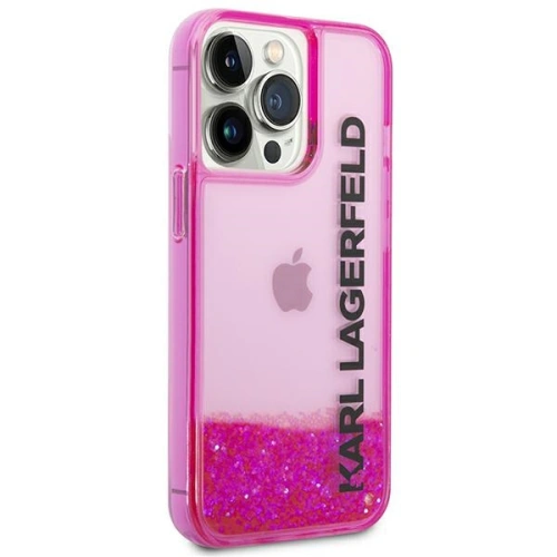 Kup Etui Karl Lagerfeld KLHCP14XLCKVF Apple iPhone 14 Pro Max różowy/pink hardcase Liquid Glitter Elong - KLD1185 - {ean13} - Sklep Home Screen