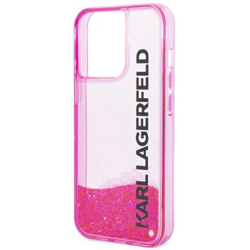 Kup Etui Karl Lagerfeld KLHCP14XLCKVF Apple iPhone 14 Pro Max różowy/pink hardcase Liquid Glitter Elong - KLD1185 - {ean13} - Sklep Home Screen