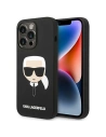 Etui Karl Lagerfeld KLHCP14XSLKHBK Apple iPhone 14 Pro Max hardcase negru/black Silicone Karl`s Head