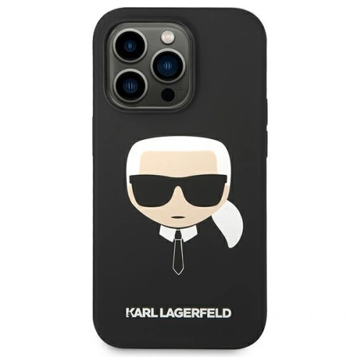 Kup Etui Karl Lagerfeld KLHCP14XSLKHBK Apple iPhone 14 Pro Max hardcase černý/black Silicone Karl's Head - KLD1186 - {ean13} - Sklep Home Screen