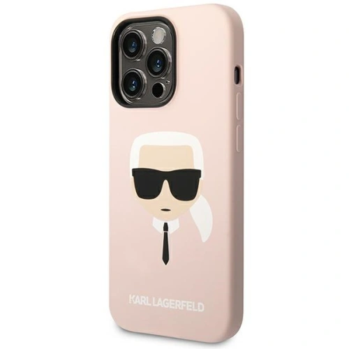 Kup Etui Karl Lagerfeld KLHCP14XSLKHLP Apple iPhone 14 Pro Max hardcase różowy/pink Silicone Karl`s Head - KLD1187 - {ean13} - Sklep Home Screen