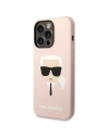 Kup Etui Karl Lagerfeld KLHCP14XSLKHLP Apple iPhone 14 Pro Max hardcase różowy/pink Silicone Karl`s Head - KLD1187 - {ean13} - Sklep Home Screen