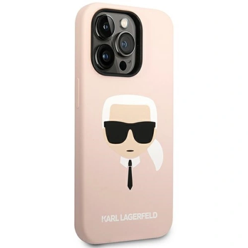 Kup Etui Karl Lagerfeld KLHCP14XSLKHLP Apple iPhone 14 Pro Max hardcase różowy/pink Silicone Karl`s Head - KLD1187 - {ean13} - Sklep Home Screen