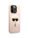 Kup Etui Karl Lagerfeld KLHCP14XSLKHLP Apple iPhone 14 Pro Max hardcase różowy/pink Silicone Karl`s Head - KLD1187 - {ean13} - Sklep Home Screen