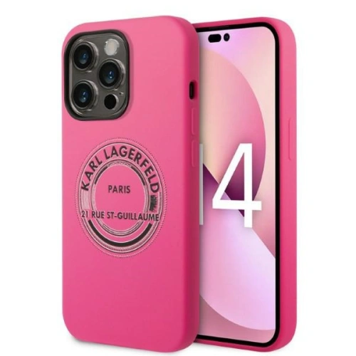 Kup Etui Karl Lagerfeld KLHCP14XSRSGRCF Apple iPhone 14 Pro Max hardcase różowy/pink Silicone RSG - KLD1188 - {ean13} - Sklep Home Screen