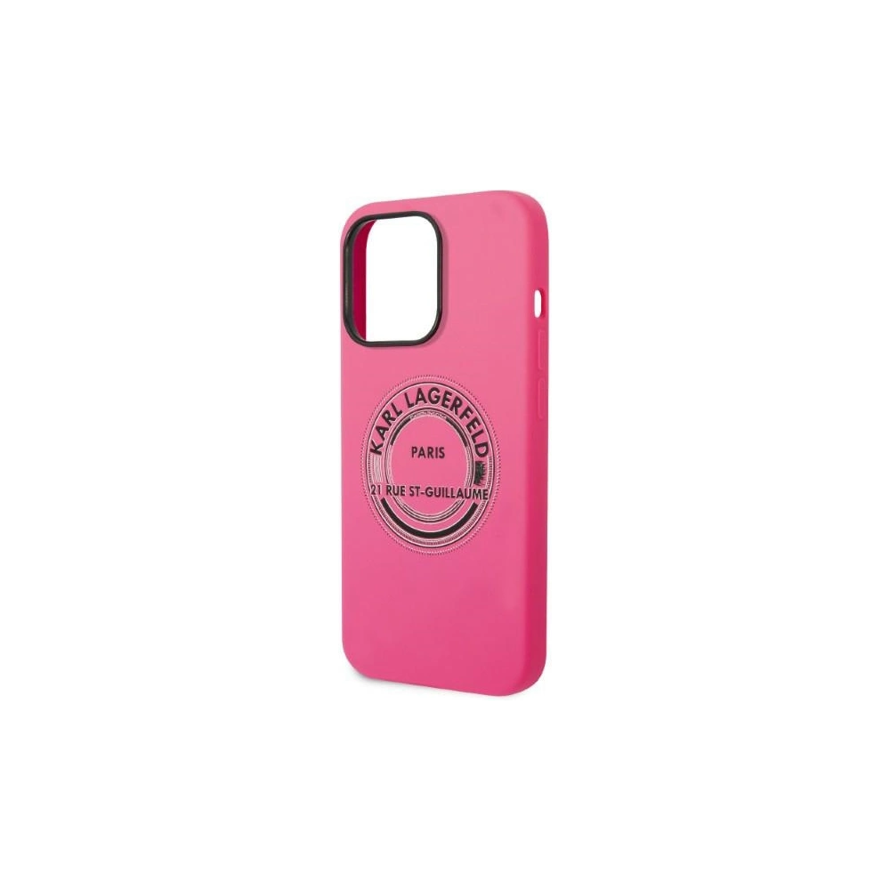 Etui Karl Lagerfeld KLHCP14XSRSGRCF Apple iPhone 14 Pro Max hardcase różowy/pink Silicone RSG