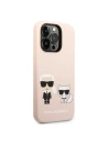 Kup Etui Karl Lagerfeld KLHMP14LSSKCI Apple iPhone 14 Pro hardcase roz deschis/roz deschis Silicone Karl & Choupette Magsafe - KLD1190 - {ean13} - Sklep Home Screen