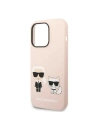 Kup Etui Karl Lagerfeld KLHMP14LSSKCI Apple iPhone 14 Pro hardcase roz deschis/roz deschis Silicone Karl & Choupette Magsafe - KLD1190 - {ean13} - Sklep Home Screen