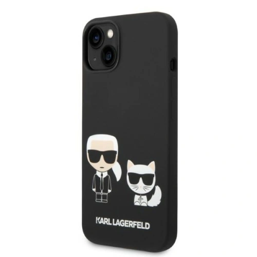 Kup Etui Karl Lagerfeld KLHMP14SSSKCK Apple iPhone 14 hardcase czarny/black Liquid Silicone Karl & Choupette Magsafe - KLD1193 - {ean13} - Sklep Home Screen
