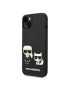 Kup Etui Karl Lagerfeld KLHMP14SSSKCK Apple iPhone 14 hardcase czarny/black Liquid Silicone Karl & Choupette Magsafe - KLD1193 - {ean13} - Sklep Home Screen