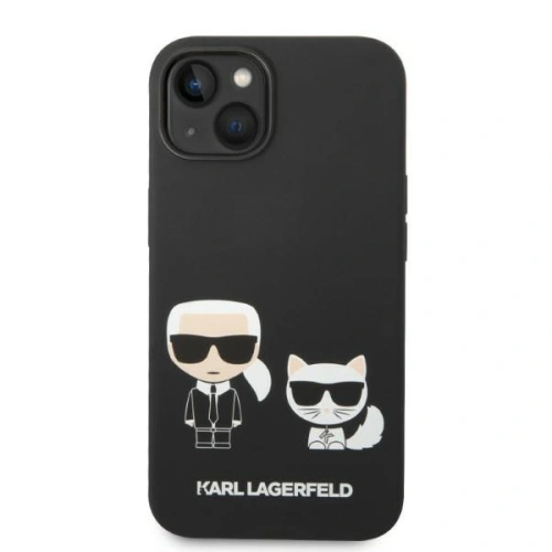 Kup Etui Karl Lagerfeld KLHMP14SSSKCK Apple iPhone 14 hardcase czarny/black Liquid Silicone Karl & Choupette Magsafe - KLD1193 - {ean13} - Sklep Home Screen