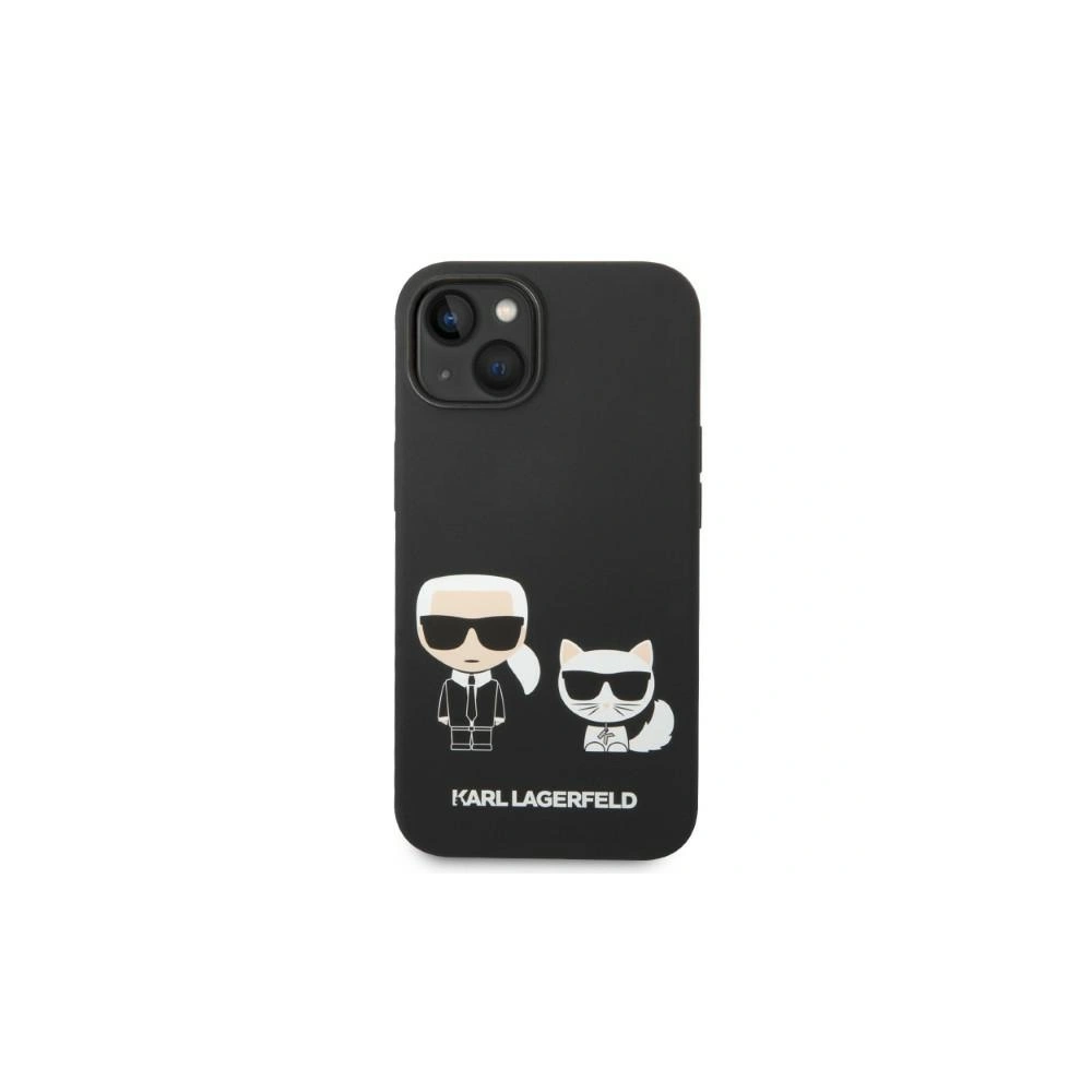 Etui Karl Lagerfeld KLHMP14SSSKCK Apple iPhone 14 hardcase czarny/black Liquid Silicone Karl & Choupette Magsafe
