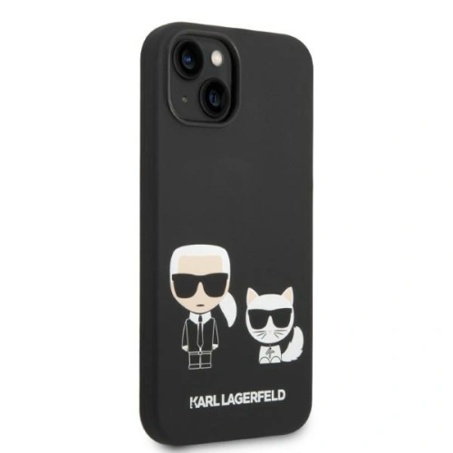 Kup Etui Karl Lagerfeld KLHMP14SSSKCK Apple iPhone 14 hardcase czarny/black Liquid Silicone Karl & Choupette Magsafe - KLD1193 - {ean13} - Sklep Home Screen