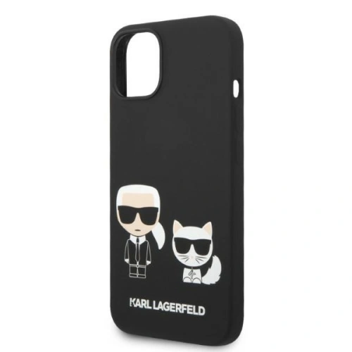 Kup Etui Karl Lagerfeld KLHMP14SSSKCK Apple iPhone 14 hardcase czarny/black Liquid Silicone Karl & Choupette Magsafe - KLD1193 - {ean13} - Sklep Home Screen