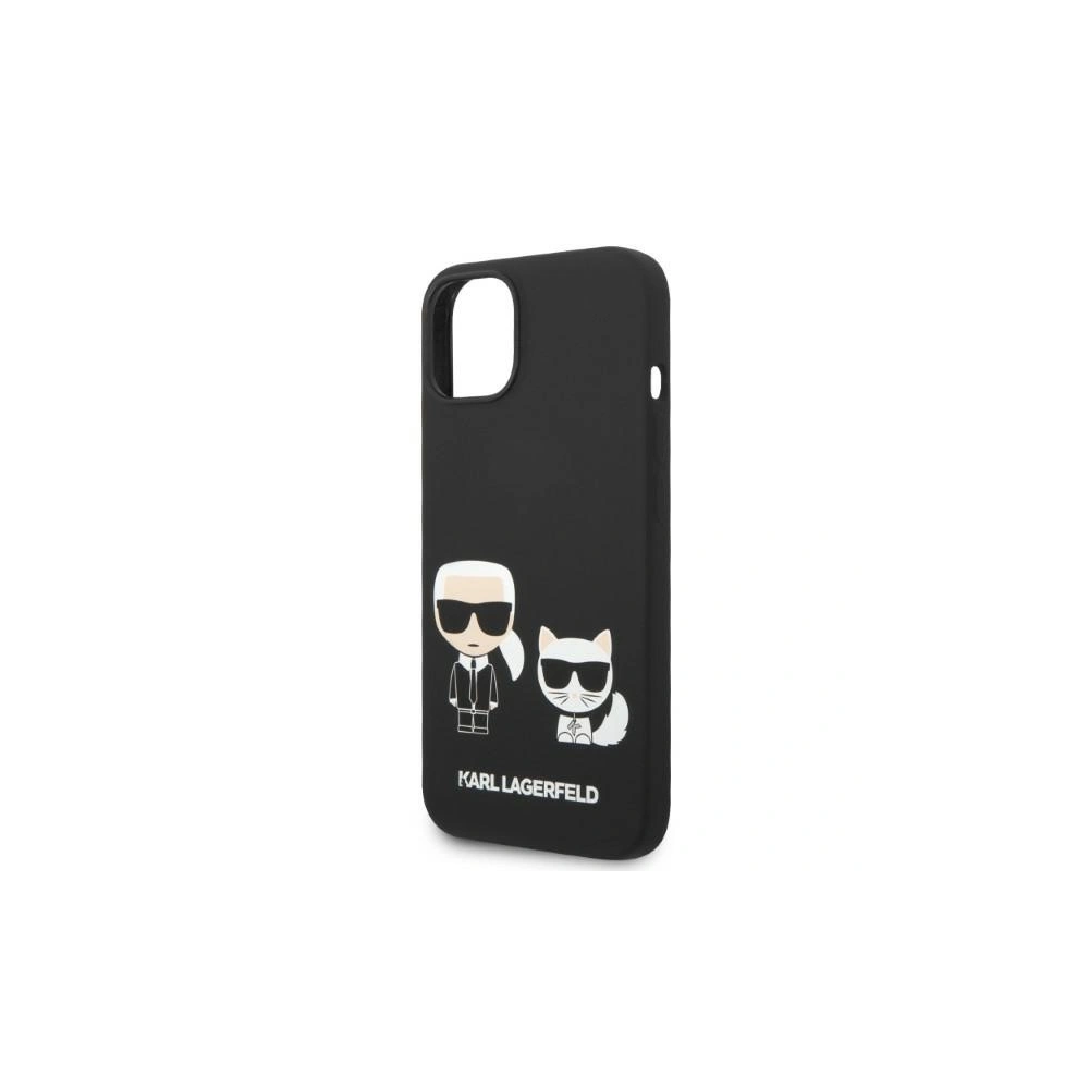 Etui Karl Lagerfeld KLHMP14SSSKCK Apple iPhone 14 hardcase czarny/black Liquid Silicone Karl & Choupette Magsafe