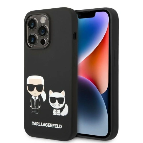 Kup Etui Karl Lagerfeld KLHMP14XSSKCK Apple iPhone 14 Pro Max hardcase černý/black Liquid Silicone Karl & Choupette Magsafe - KLD1194 - {ean13} - Sklep Home Screen