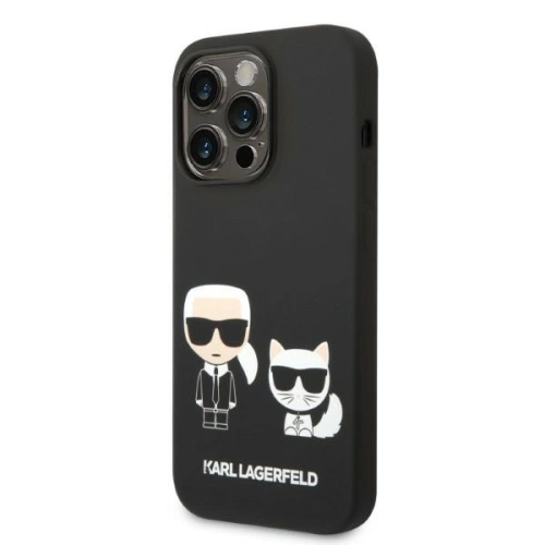 Kup Etui Karl Lagerfeld KLHMP14XSSKCK Apple iPhone 14 Pro Max hardcase černý/black Liquid Silicone Karl & Choupette Magsafe - KLD1194 - {ean13} - Sklep Home Screen
