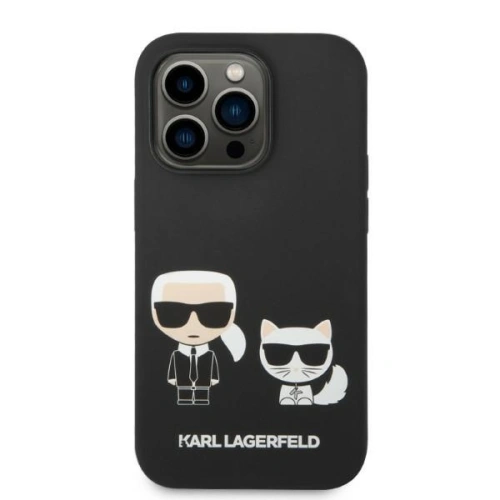 Kup Etui Karl Lagerfeld KLHMP14XSSKCK Apple iPhone 14 Pro Max hardcase černý/black Liquid Silicone Karl & Choupette Magsafe - KLD1194 - {ean13} - Sklep Home Screen