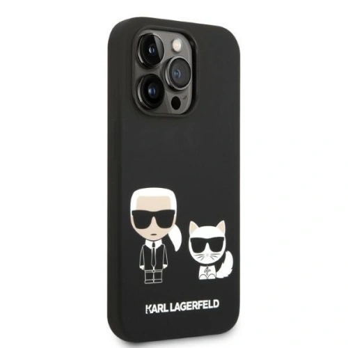 Kup Etui Karl Lagerfeld KLHMP14XSSKCK Apple iPhone 14 Pro Max hardcase černý/black Liquid Silicone Karl & Choupette Magsafe - KLD1194 - {ean13} - Sklep Home Screen