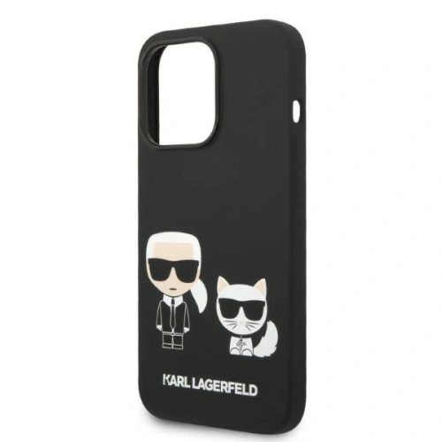 Kup Etui Karl Lagerfeld KLHMP14XSSKCK Apple iPhone 14 Pro Max hardcase černý/black Liquid Silicone Karl & Choupette Magsafe - KLD1194 - {ean13} - Sklep Home Screen