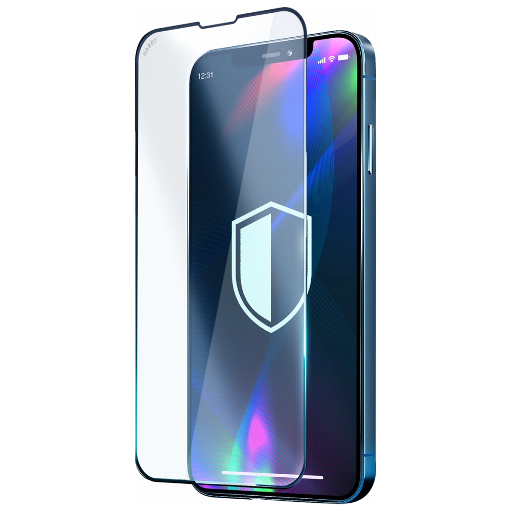 Szkło hartowane 3MK Hardy Apple iPhone 14/13/13 Pro czarny/black