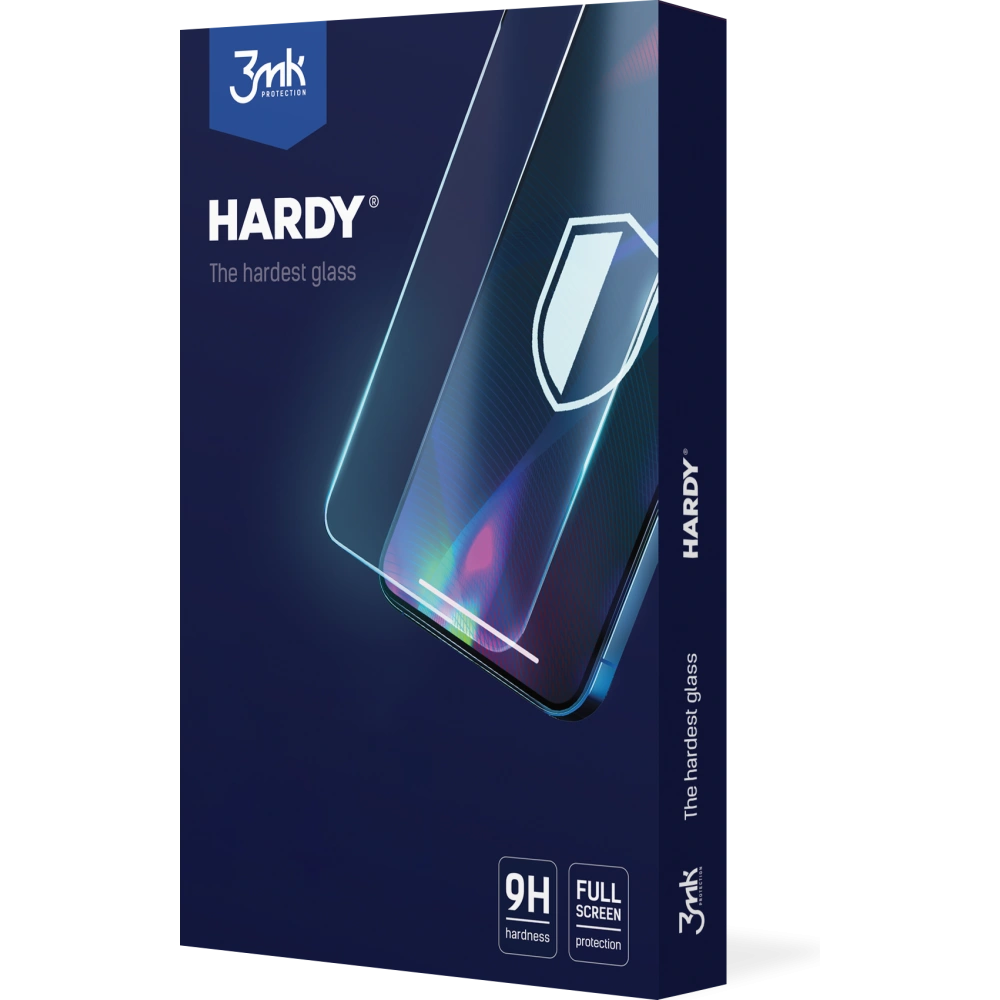 Szkło hartowane 3MK Hardy Apple iPhone 14 Pro czarny/black
