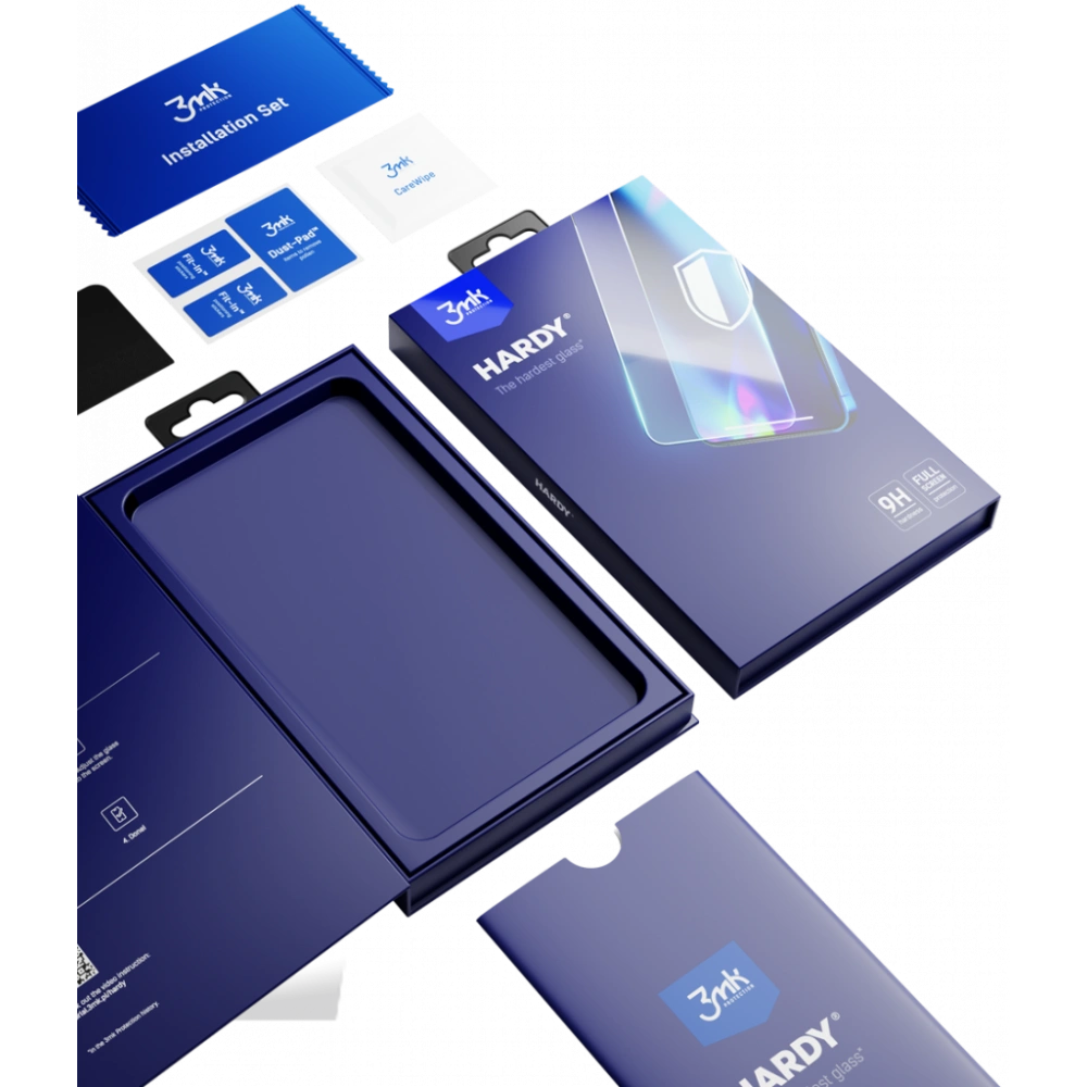 Szkło hartowane 3MK Hardy Apple iPhone 14 Pro Max czarny/black