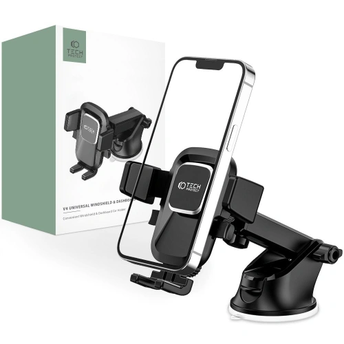 Kup Auto-Halterung Tech-Protect V4 Universelle Windschutzscheiben- & Armaturenbrett-Halterung Schwarz - THP1459 - {ean13} - Sklep Home Screen