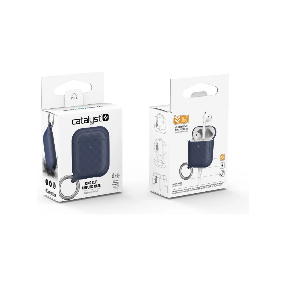Etui Catalyst Ring Clip Apple AirPods 2/1 granatowe