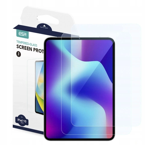 Buy ESR Tempered Glass Apple iPad 10.9 2022 (10 gen) Clear [2 PACK] - ESR618 - {ean13} - Home Screen Store Europe