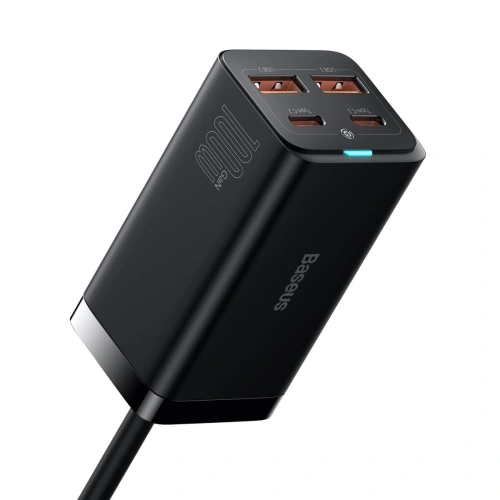 Kup Încărcătorul de rețea Baseus GaN3 Pro GaN 2xUSB-C/2xUSB 100W PD3.0, QC4.0+, AFC negru - BSU3630 - {ean13} - Sklep Home Screen