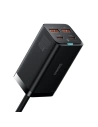 Încărcătorul de rețea Baseus GaN3 Pro GaN 2xUSB-C/2xUSB 100W PD3.0, QC4.0+, AFC negru