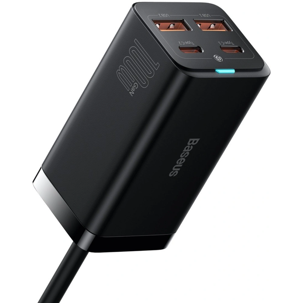 Ładowarka sieciowa Baseus GaN3 Pro GaN 2xUSB-C/2xUSB 100W PD3.0, QC4.0+, AFC czarny