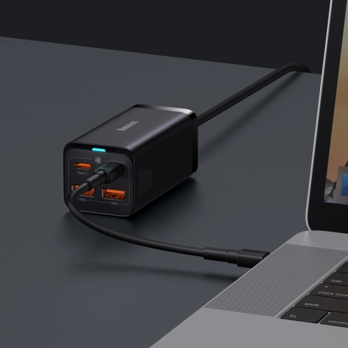 Kup Încărcătorul de rețea Baseus GaN3 Pro GaN 2xUSB-C/2xUSB 100W PD3.0, QC4.0+, AFC negru - BSU3630 - {ean13} - Sklep Home Screen