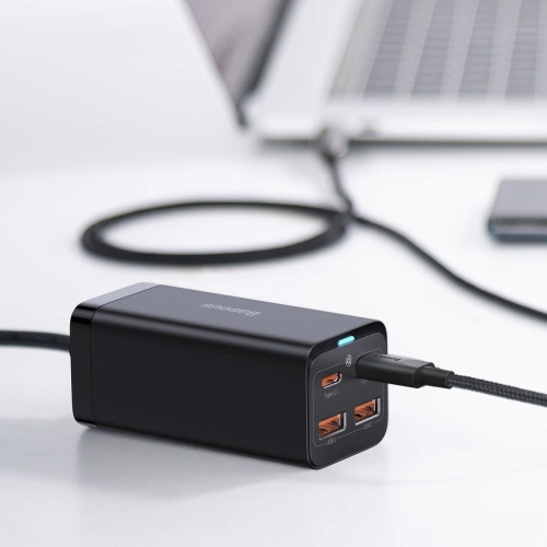 Kup Încărcătorul de rețea Baseus GaN3 Pro GaN 2xUSB-C/2xUSB 100W PD3.0, QC4.0+, AFC negru - BSU3630 - {ean13} - Sklep Home Screen