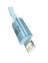 Kup Cablul Baseus Crystal Shine Series USB/Lightning 2,4A 20W 1,2m albastru - BSU3633 - {ean13} - Sklep Home Screen