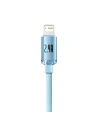 Kup Cablul Baseus Crystal Shine Series USB/Lightning 2,4A 20W 1,2m albastru - BSU3633 - {ean13} - Sklep Home Screen