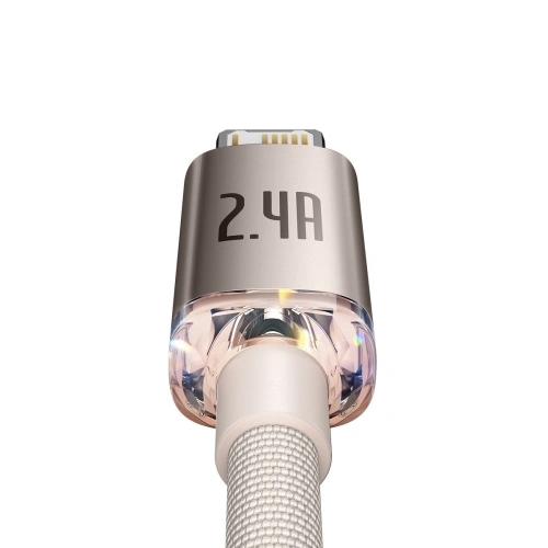 Kup Kabel Baseus Crystal Shine Series USB/Lightning 2,4A 20W 1,2m růžový - BSU3634 - {ean13} - Sklep Home Screen