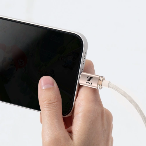 Kup Kabel Baseus Crystal Shine Series USB/Lightning 2,4A 20W 1,2m rosa - BSU3634 - {ean13} - Sklep Home Screen