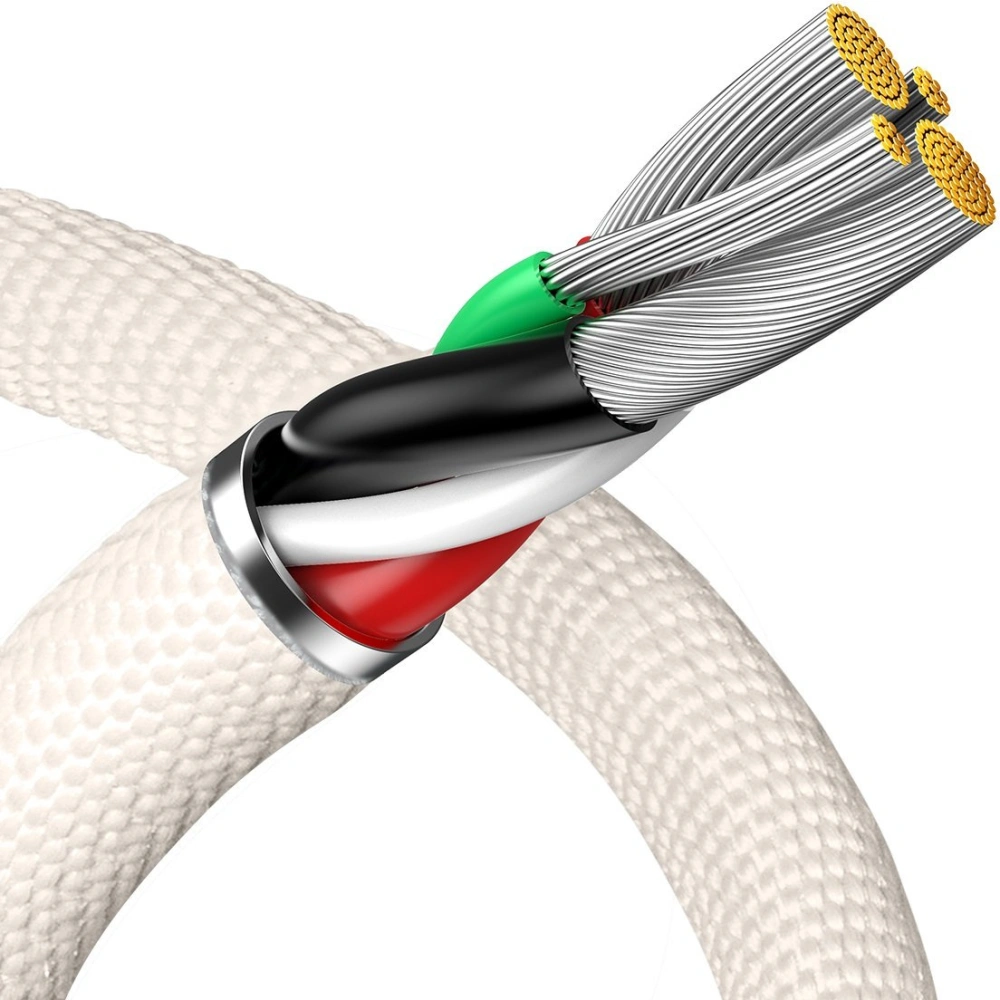 Kabel Baseus Crystal Shine Series USB/Lightning 2,4A 20W 2m różowy