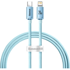 Kabel Baseus Crystal Shine Series USB-C/Lightning Power Delivery 20W 1,2m blau
