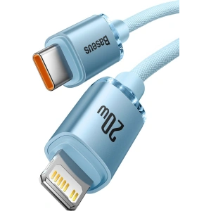 Kabel Baseus Crystal Shine Series USB-C/Lightning Power Delivery 20W 1,2m blau