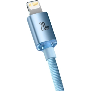 Kabel Baseus Crystal Shine Series USB-C/Lightning Power Delivery 20W 1,2m blau