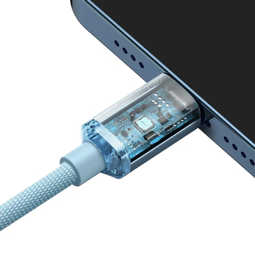 Kup Kabel Baseus Crystal Shine Series USB-C/Lightning Power Delivery 20W 1,2m modrý - BSU3637 - {ean13} - Sklep Home Screen
