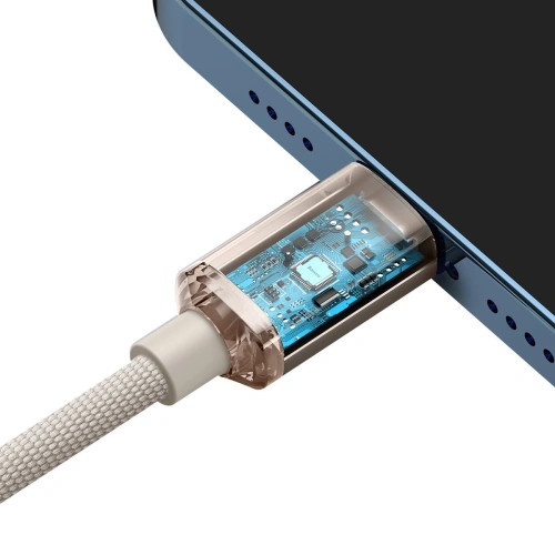 Kup Kábel Baseus Crystal Shine Series USB-C/Lightning Power Delivery 20W 1,2m rózsaszín - BSU3638 - {ean13} - Sklep Home Screen